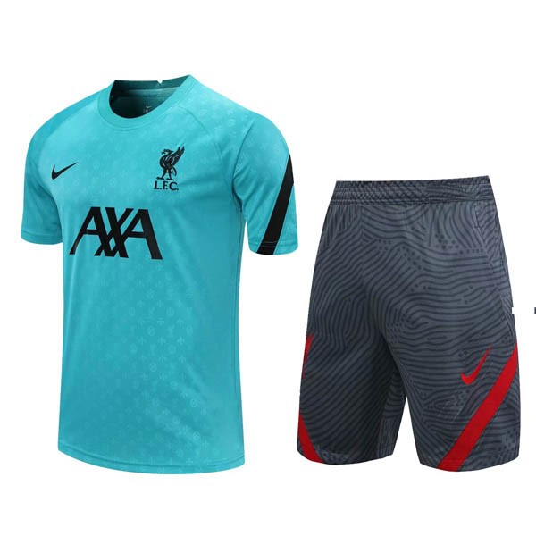 Entrainement Liverpool Ensemble Complet 2020-21 Vert Gris